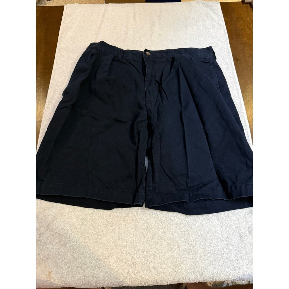 Polo Ralph Lauren Tyler Short Mens 34 Navy Blue Pleated Chino Cotton Shorts